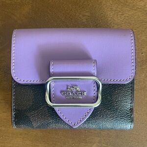 Purple Coach Envelope Wallet